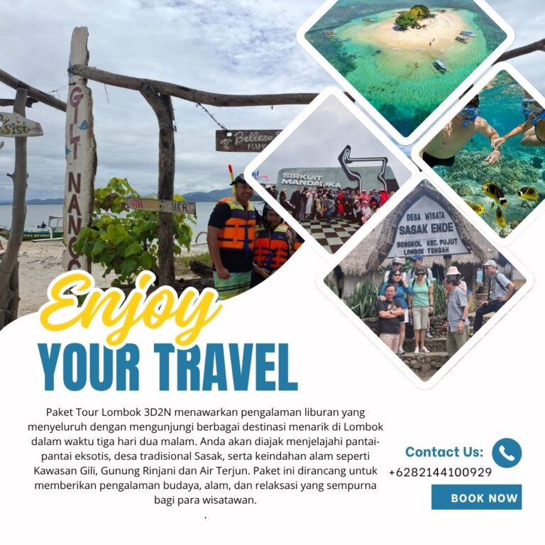 PAKET WISATA 3 HARI 2 MALAM LOMBOK D | Cahaya Wisata