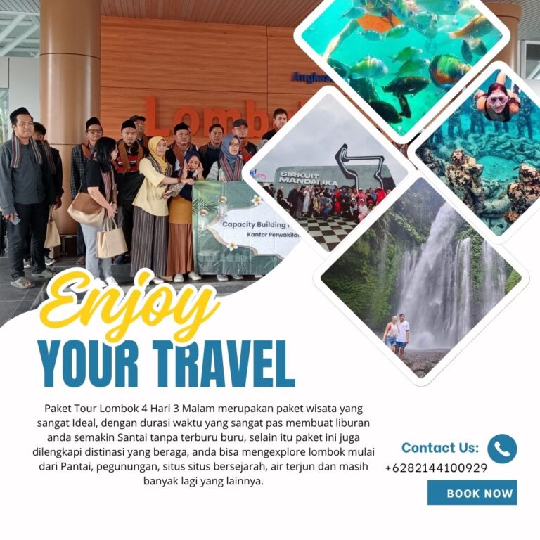PAKET WISATA 4 HARI 3 MALAM LOMBOK B | Cahaya Wisata