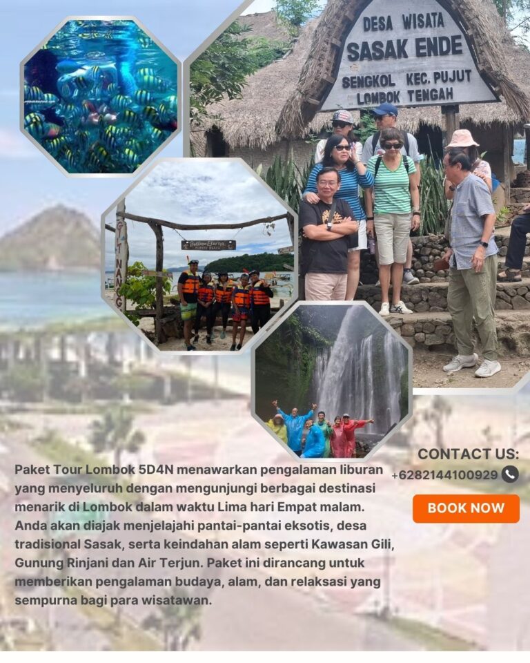 PAKET WISATA 5 HARI 4 MALAM LOMBOK A | Cahaya Wisata
